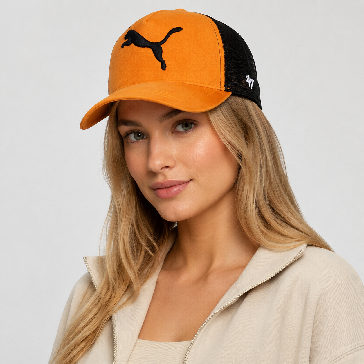 کلاه اسپرت مخمل پشت تور طرح PUMA خارجی