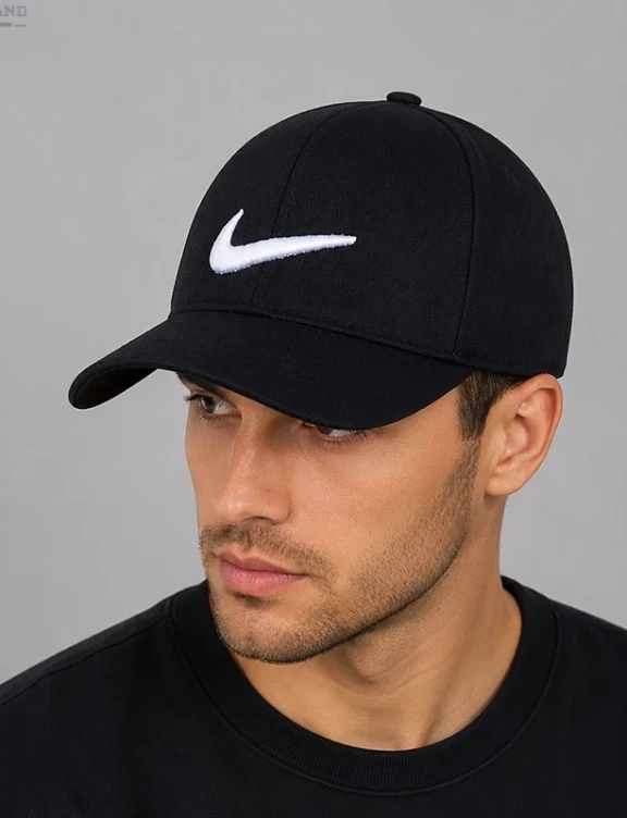 کلاه نقابدار کجراه وسط گلدوزی طرح NIKE
