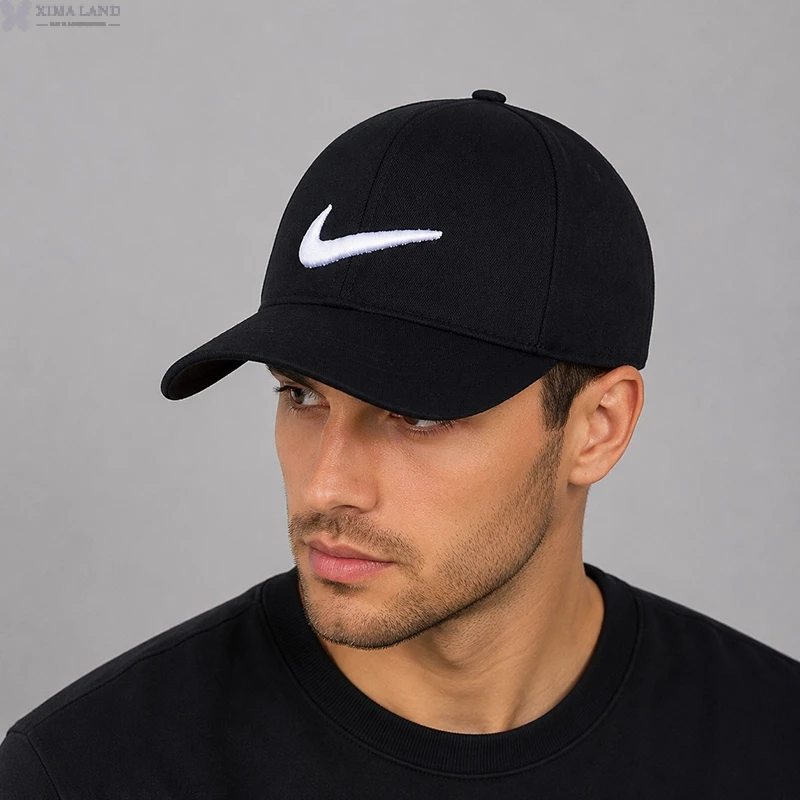 کلاه نقابدار کجراه وسط گلدوزی طرح NIKE