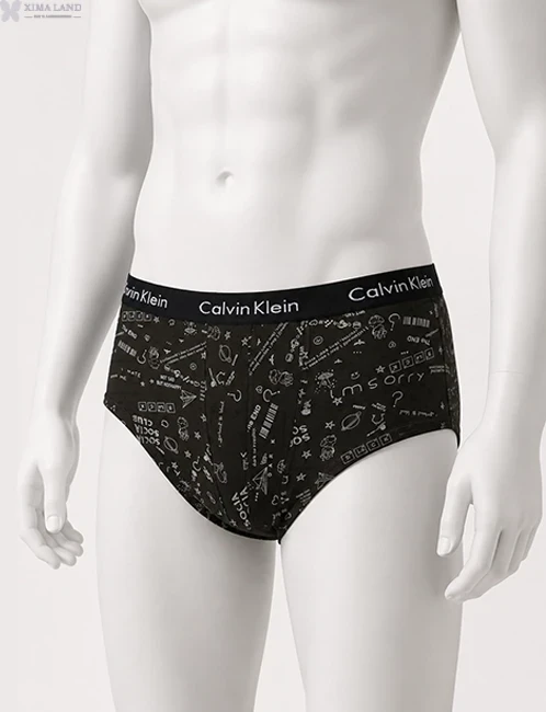 شورت مردانه نیم پا، کش اسپرت چاپدار  Calvin klein بایان